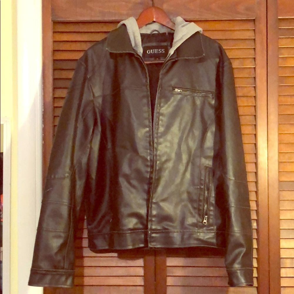 Guess fuax leather jacket